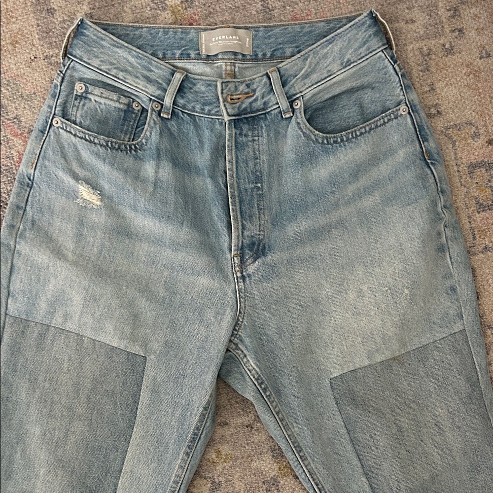 Everlane Light Blue Denim Crop Pants